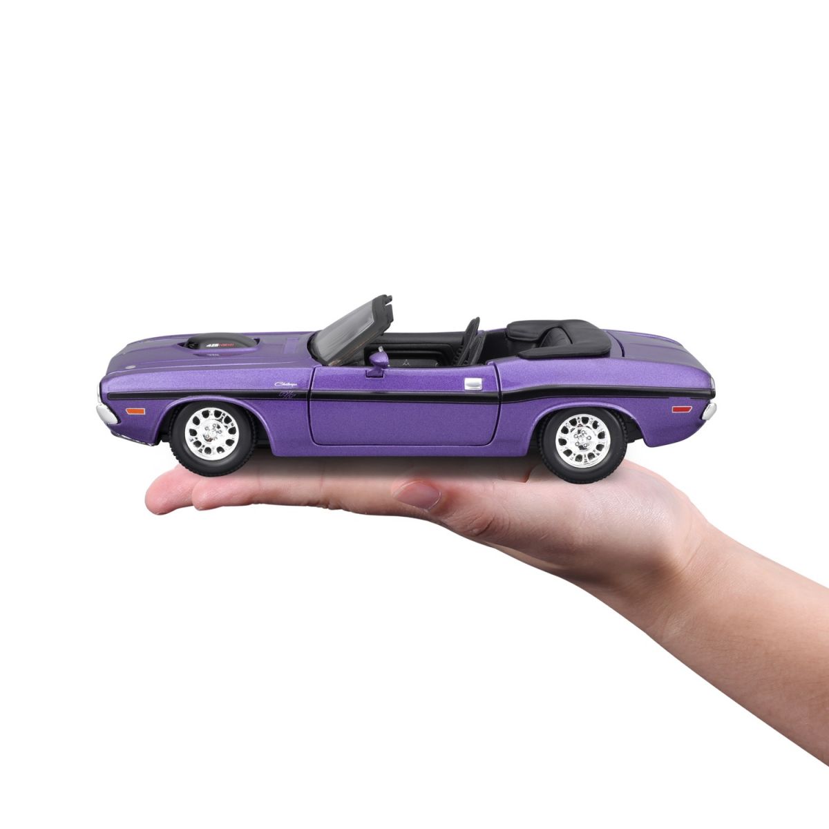 Машинка іграшкова 1970 Dodge Challenger R/T Convertible, масштаб 1:24  фото 6
