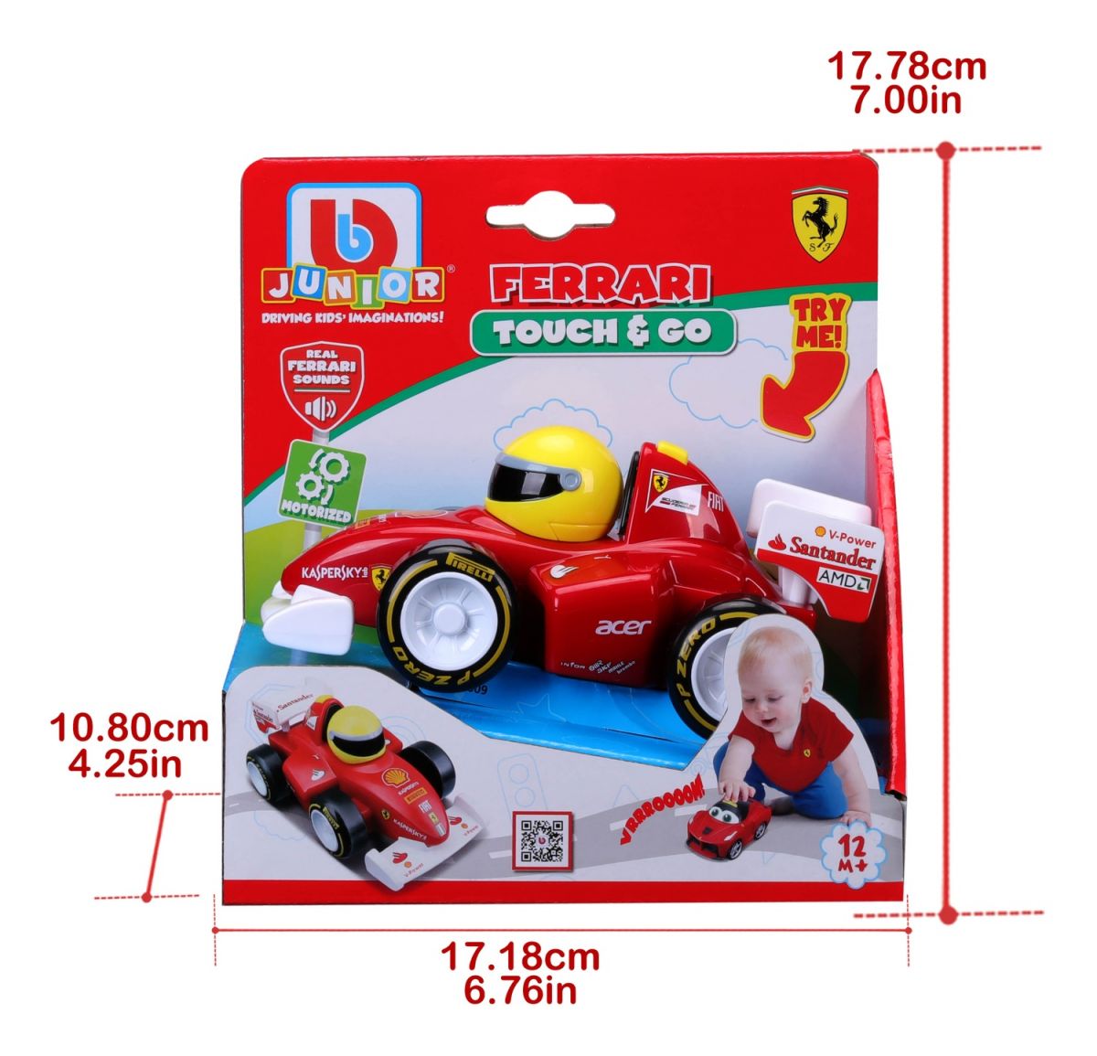 Машинка іграшкова Ferrari F2012 (звук та рух),  бат.  2хААА в компл.  фото 6