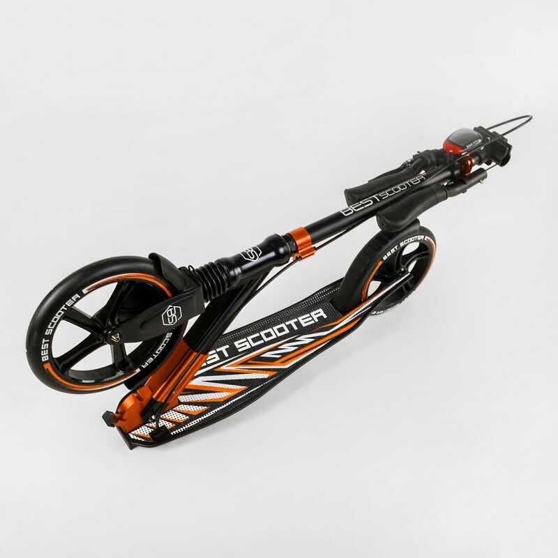 Самокат алюминиевый Best Scooter 79740 колеса PU, ФАРА, зажим руля, d передних колес - 230мм, d задних колес 200мм, 1 амортизатор передний Самокат алюминиевый Best Scooter 79740 колеса PU, ФАРА, зажим руля, d передних колес - 230мм, d задних колес 200мм, 1 амортизатор передний