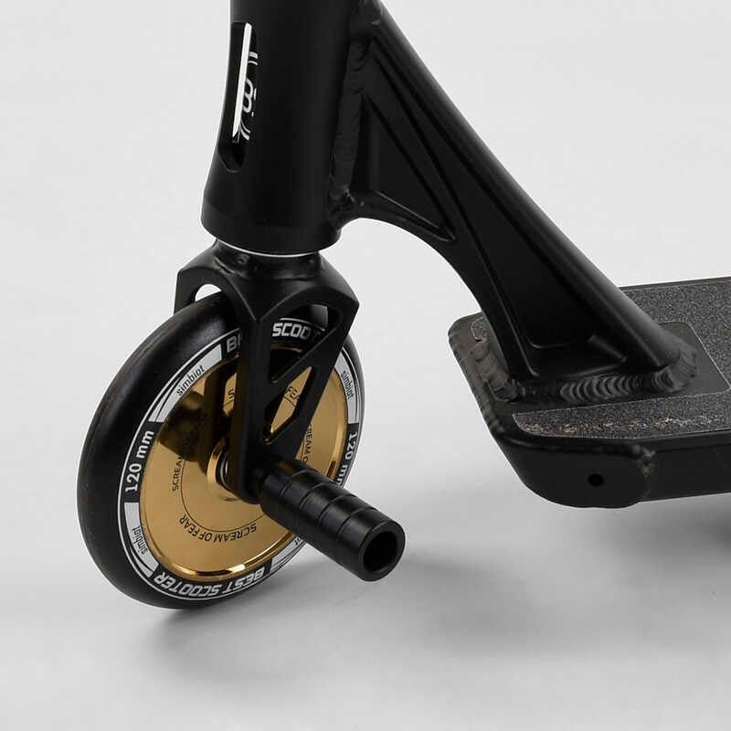 Самокат трюковий "Best Scooter" (HIC-система, ПЕГИ, алюмінієвий диск і дека, колеса 120 мм PU, ширина керма - 57 см) фото 7 Самокат трюковий "Best Scooter" (HIC-система, ПЕГИ, алюмінієвий диск і дека, колеса 120 мм PU, ширина керма - 57 см) фото 7