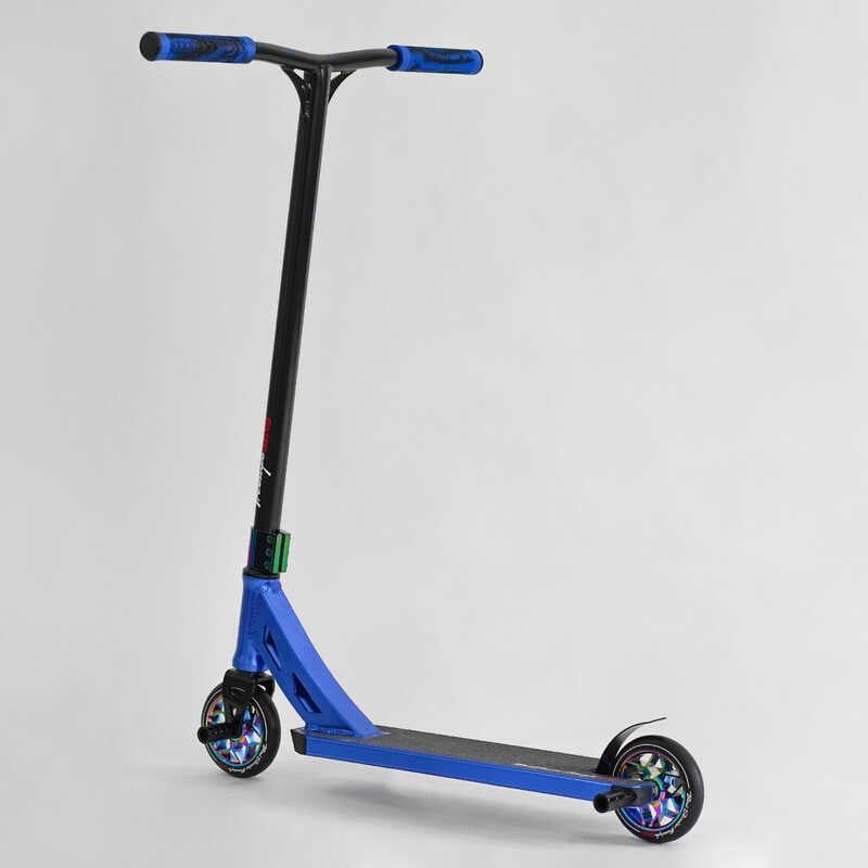 Самокат трюковий "Best Scoote" (HIC-система, ПЕГИ, алюмінієвий диск та дека, колеса PU, d=120 мм, ширина керма 58 см) фото 7 Самокат трюковий "Best Scoote" (HIC-система, ПЕГИ, алюмінієвий диск та дека, колеса PU, d=120 мм, ширина керма 58 см) фото 7