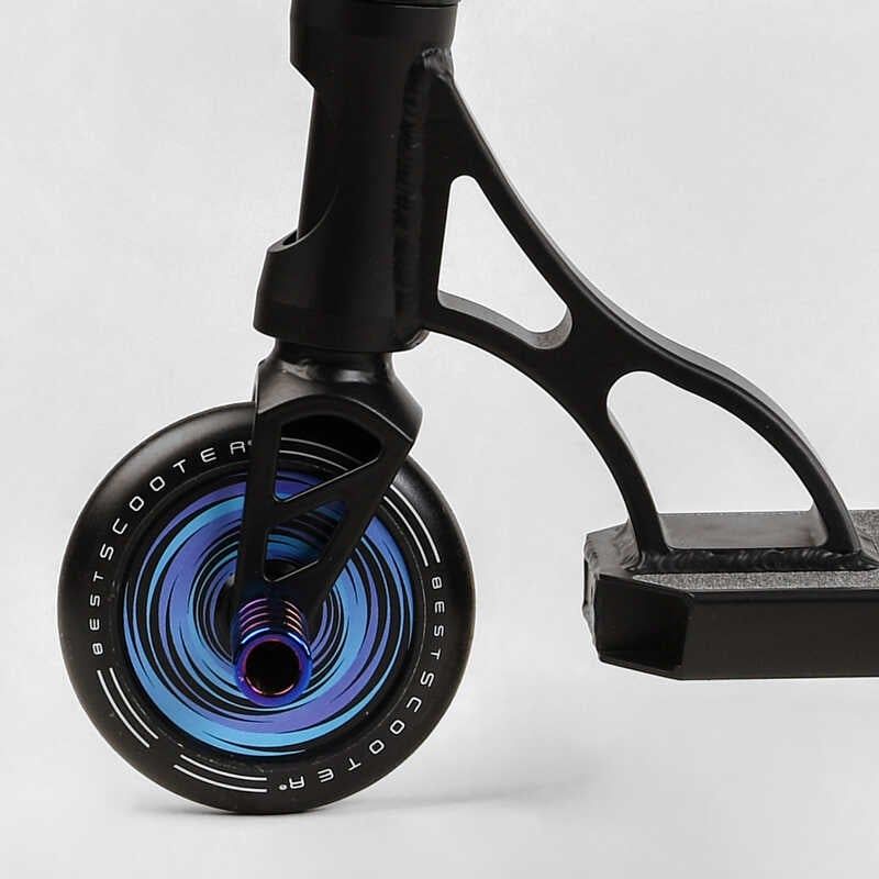 Самокат трюковий "Best Scooter. Portal" (HIC-система, ПЕГИ, алюмінієвий диск та дека, колеса PU, d=120 мм, ширина керма 58 см) фото 7 Самокат трюковий "Best Scooter. Portal" (HIC-система, ПЕГИ, алюмінієвий диск та дека, колеса PU, d=120 мм, ширина керма 58 см) фото 7