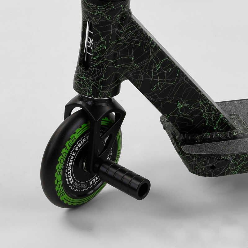Самокат трюковий "Best Scooter. CRASH" (HIC-система, ПЕГІ, алюмінієвий диск і дека, колеса 110 мм PU, ширина керма - 57 см, в коробці) фото 7 Самокат трюковий "Best Scooter. CRASH" (HIC-система, ПЕГІ, алюмінієвий диск і дека, колеса 110 мм PU, ширина керма - 57 см, в коробці) фото 7