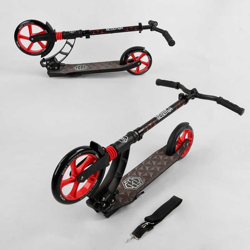 Самокат двоколісний "Best Scooter" (колеса PU, d переднього колеса - 23 см, d заднього колеса - 18 см, 1 амортизатор) фото 7 Самокат двоколісний "Best Scooter" (колеса PU, d переднього колеса - 23 см, d заднього колеса - 18 см, 1 амортизатор) фото 7