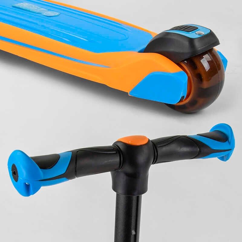 Самокат триколісний "Best Scooter" (з сидінням, алюмінієве кермо, 3 колеса PU зі світлом, d = 12 см) фото 7 Самокат триколісний "Best Scooter" (з сидінням, алюмінієве кермо, 3 колеса PU зі світлом, d = 12 см) фото 7