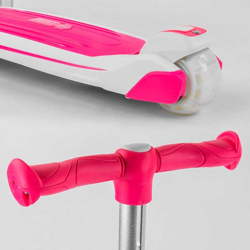 Самокат триколісний "Best Scooter" (з сидінням, алюмінієве кермо, 3 колеса PU зі світлом, d = 12 см) фото 7 Самокат триколісний "Best Scooter" (з сидінням, алюмінієве кермо, 3 колеса PU зі світлом, d = 12 см) фото 7