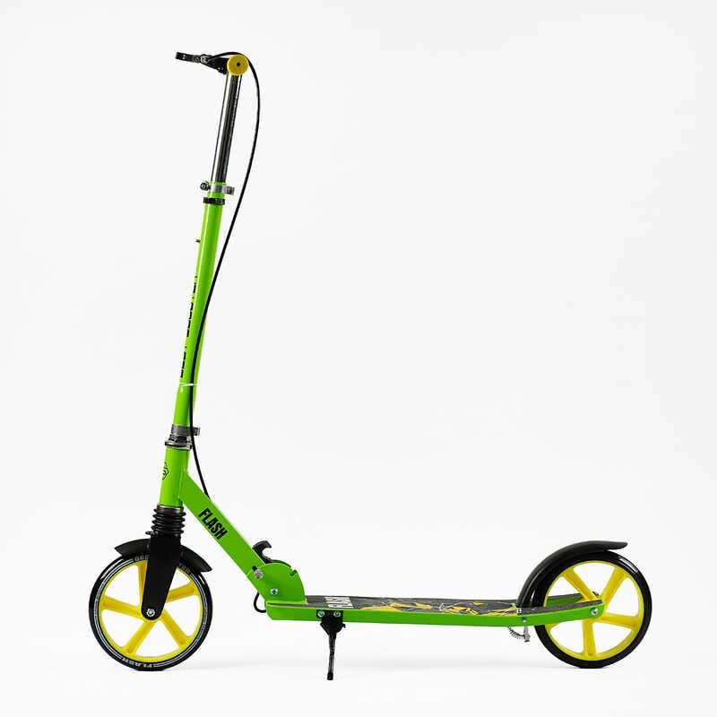 Самокат двухколесный Best Scooter FL-20085 (4) стальная рама, ручной тормоз, колеса PU 200мм, 1 амортизатор передний, в коробке фото 7 Самокат двухколесный Best Scooter FL-20085 (4) стальная рама, ручной тормоз, колеса PU 200мм, 1 амортизатор передний, в коробке фото 7