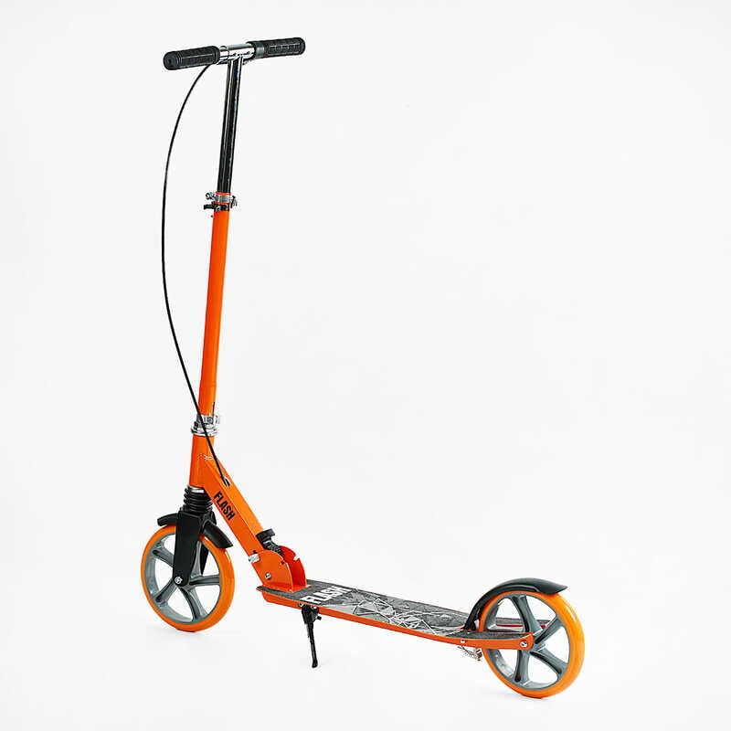 Самокат двухколесный Best Scooter FL-80811 (4) стальная рама, ручной тормоз, колеса PU 200мм, 1 амортизатор передний, в коробке фото 7 Самокат двухколесный Best Scooter FL-80811 (4) стальная рама, ручной тормоз, колеса PU 200мм, 1 амортизатор передний, в коробке фото 7