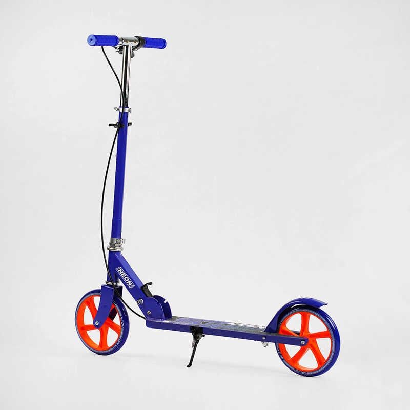 Самокат двухколесный Skyper Neon N-41417 (6) стальная рама, ручной тормоз, колеса PU диаметр 200мм, грипсы резиновые фото 7 Самокат двухколесный Skyper Neon N-41417 (6) стальная рама, ручной тормоз, колеса PU диаметр 200мм, грипсы резиновые фото 7