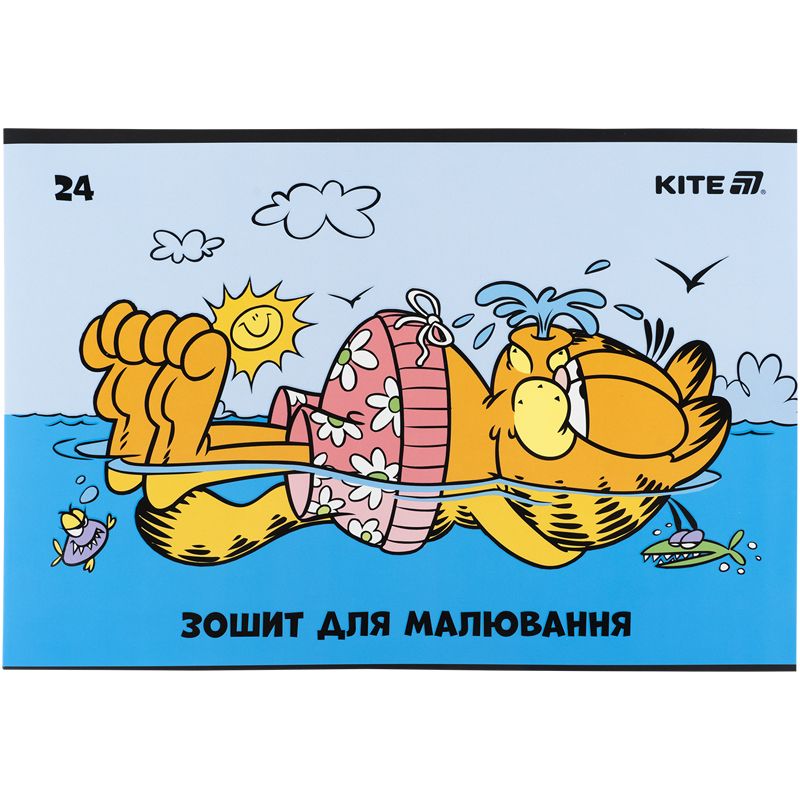Зошит для малювання, 24 арк. , скоба, софт тач + УФ лак, GF  фото 7