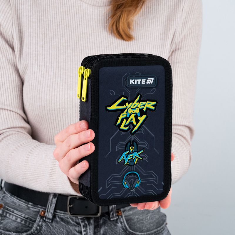 Пенал Kite 2 від. , без наповнення 623 Cyber фото 7 Пенал Kite 2 від. , без наповнення 623 Cyber фото 7
