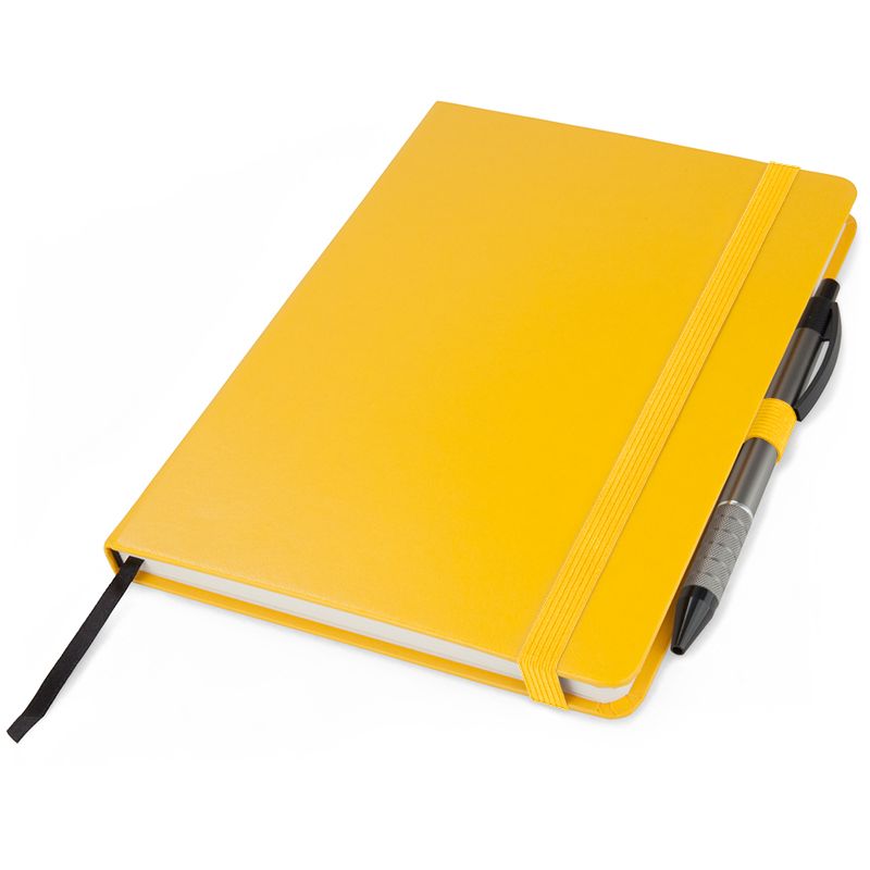 Книга записна Partner Prime, 145*210, 96арк, кліт, жовта  фото 7