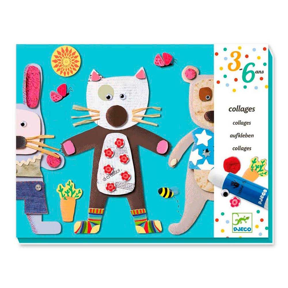 Художній комплект DJECO Колаж для самих маленьких 4 фігурки  фото 7