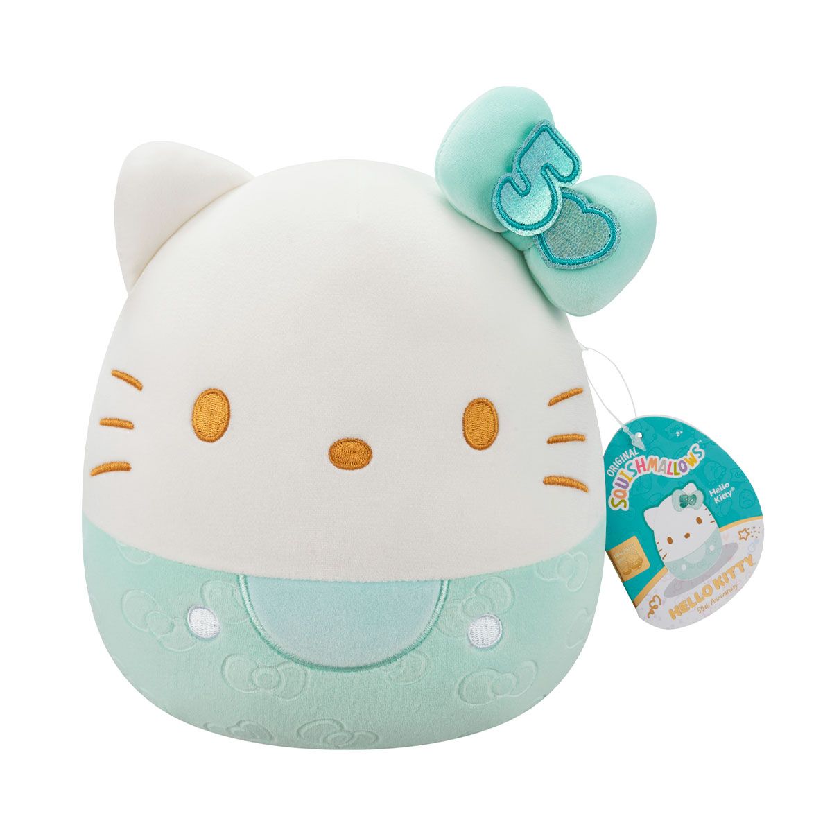 М'яка іграшка Squishmallows – Хелоу Кітті у смарагдовому (20 cm)  фото 7
