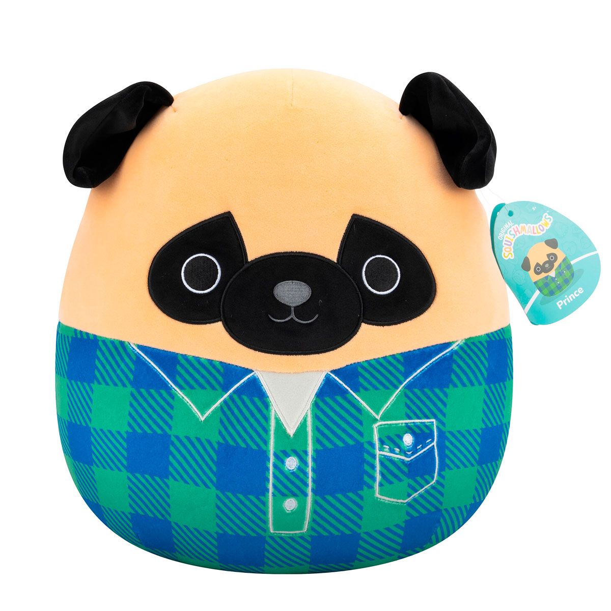 М'яка іграшка Squishmallows – Мопс Принц (30 cm)  фото 7