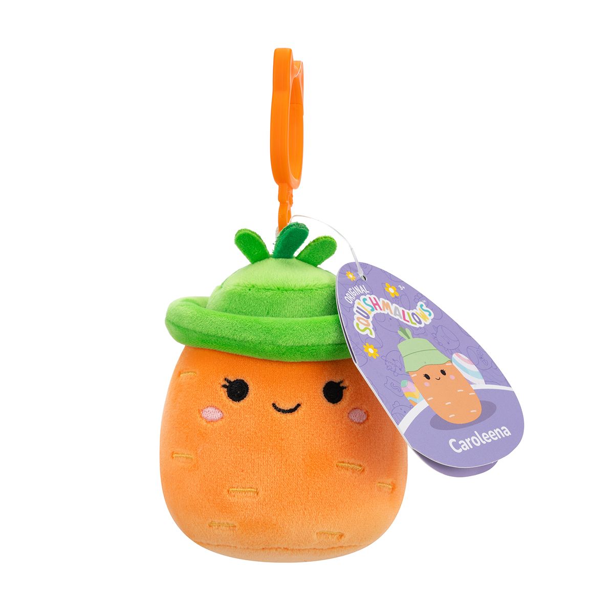 М'яка іграшка на кліпсі Squishmallows – Морквинка Кароліна  фото 7