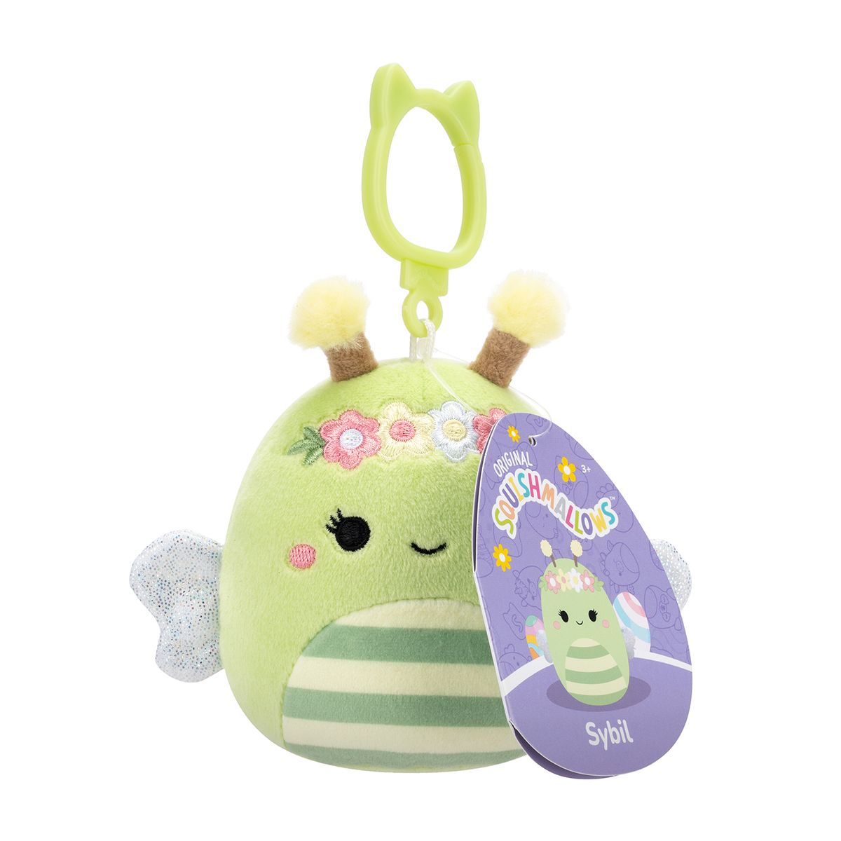М'яка іграшка на кліпсі Squishmallows – Бджілка Сібіл  фото 7