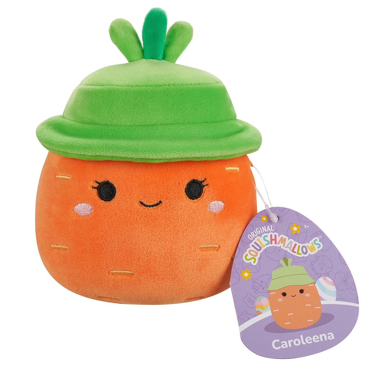 М'яка іграшка Squishmallows - Морквина Кароліна в капелюсі (13 cm)  фото 7