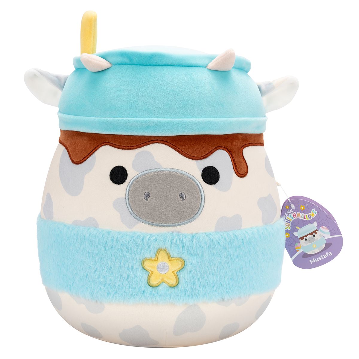 М'яка іграшка Squishmallows – Сіра корівка (30 cm)  фото 7
