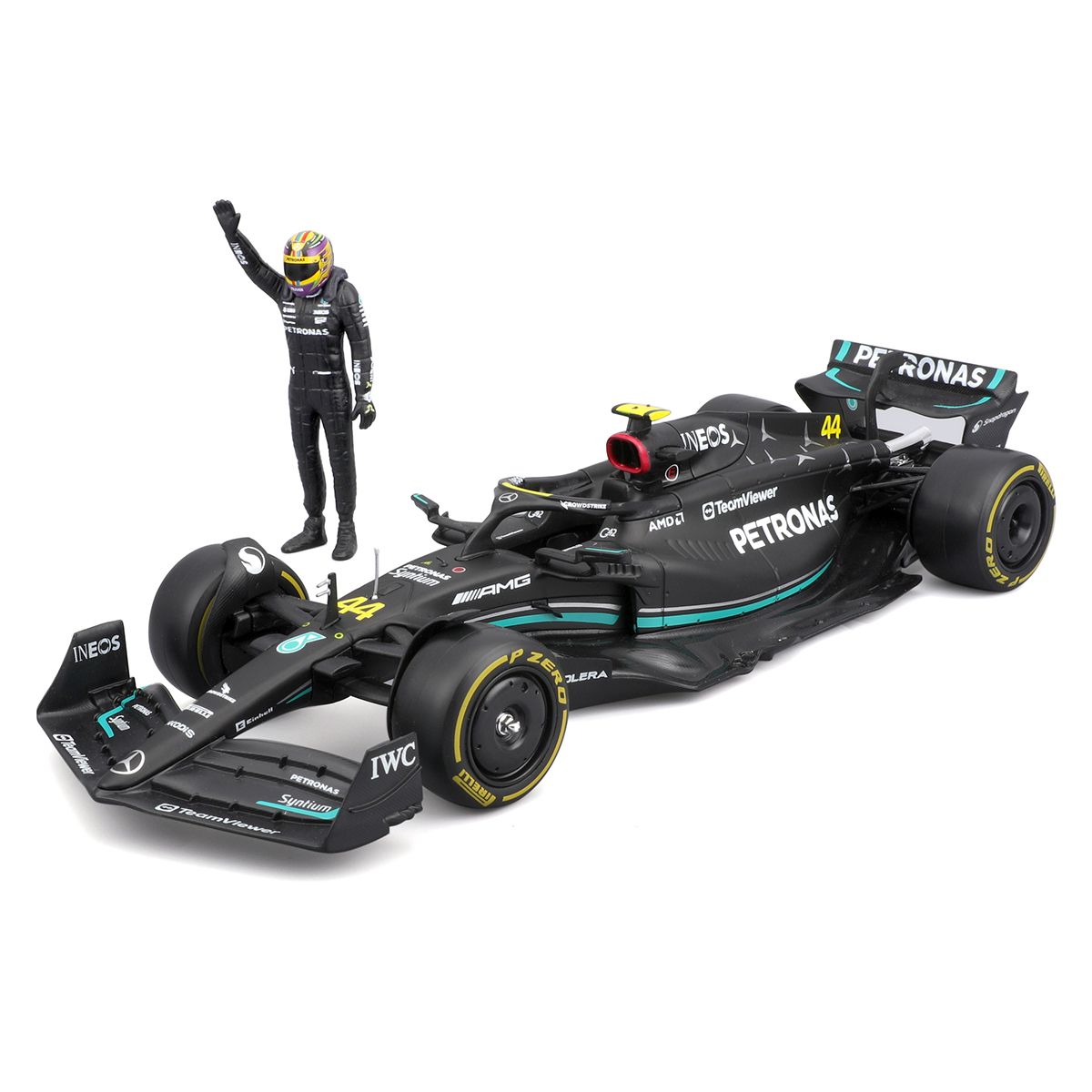 Автомодель з фігуркою - Mercedes-AMG F1 W14 E Performance (1:24)  фото 7