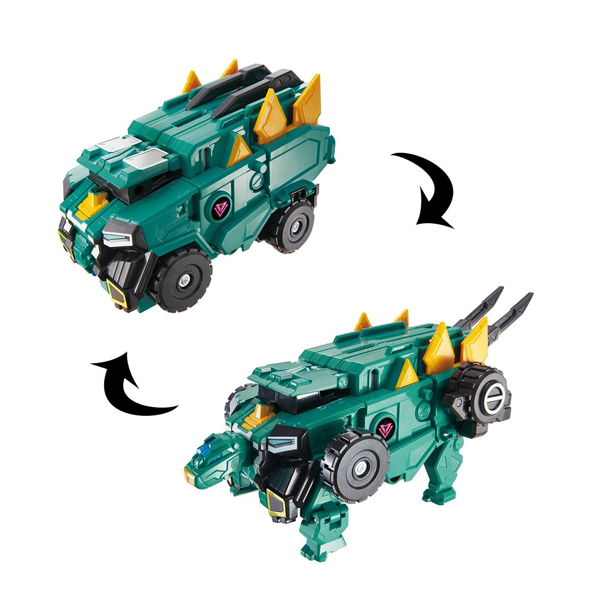 Ігровий набір з роботом-трансформером Dinoster - Стего Трон  фото 7