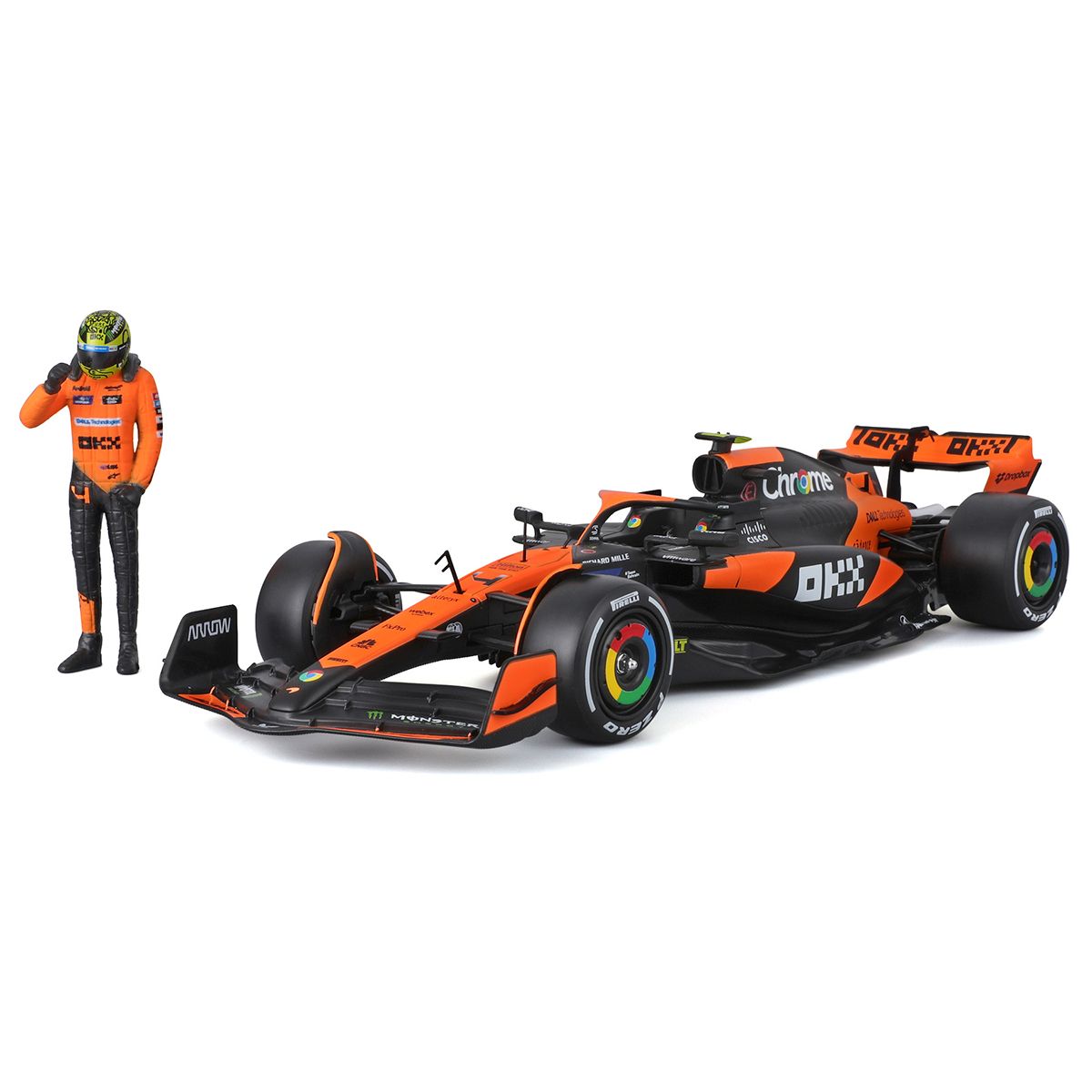 Автомодель з фігуркою - McLaren MCL38 (1:24)  фото 7