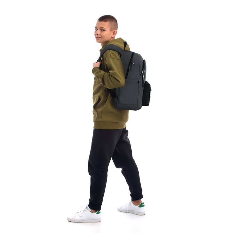 Рюкзак GoPack Education Teens 141L чорний, сірий  фото 7