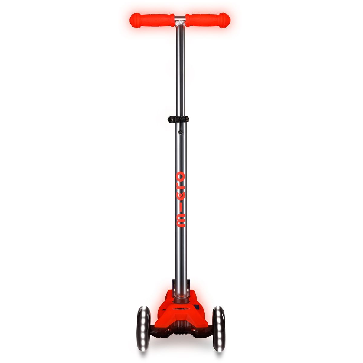 Самокат Micro серии Maxi Deluxe Glow LED - Красная аура  фото 7