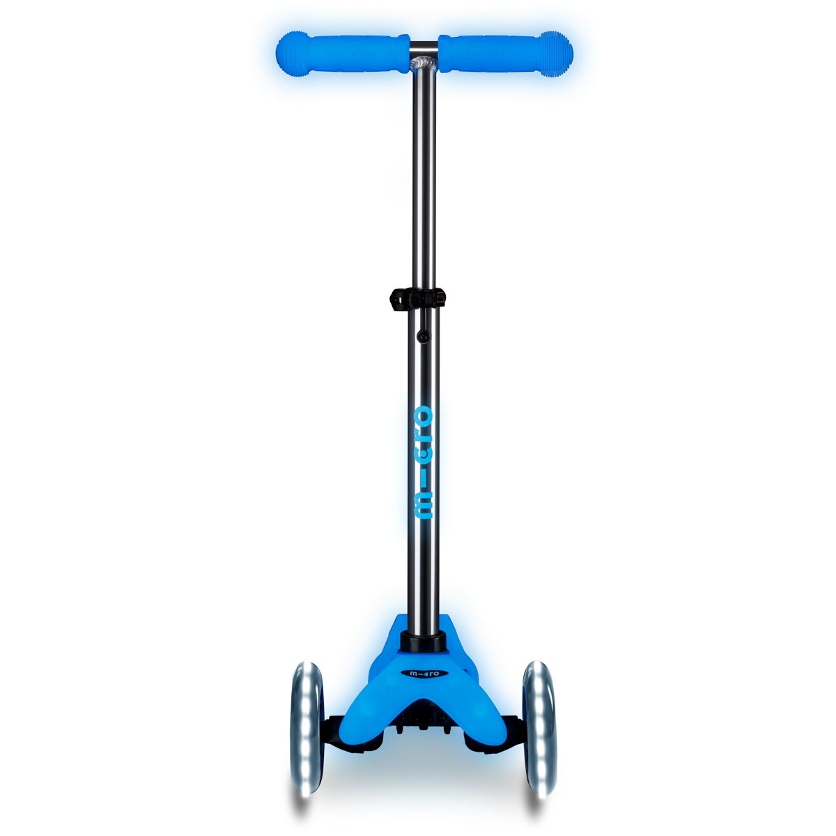 Самокат Micro серии Mini Deluxe Glow LED - Арктический синий  фото 7