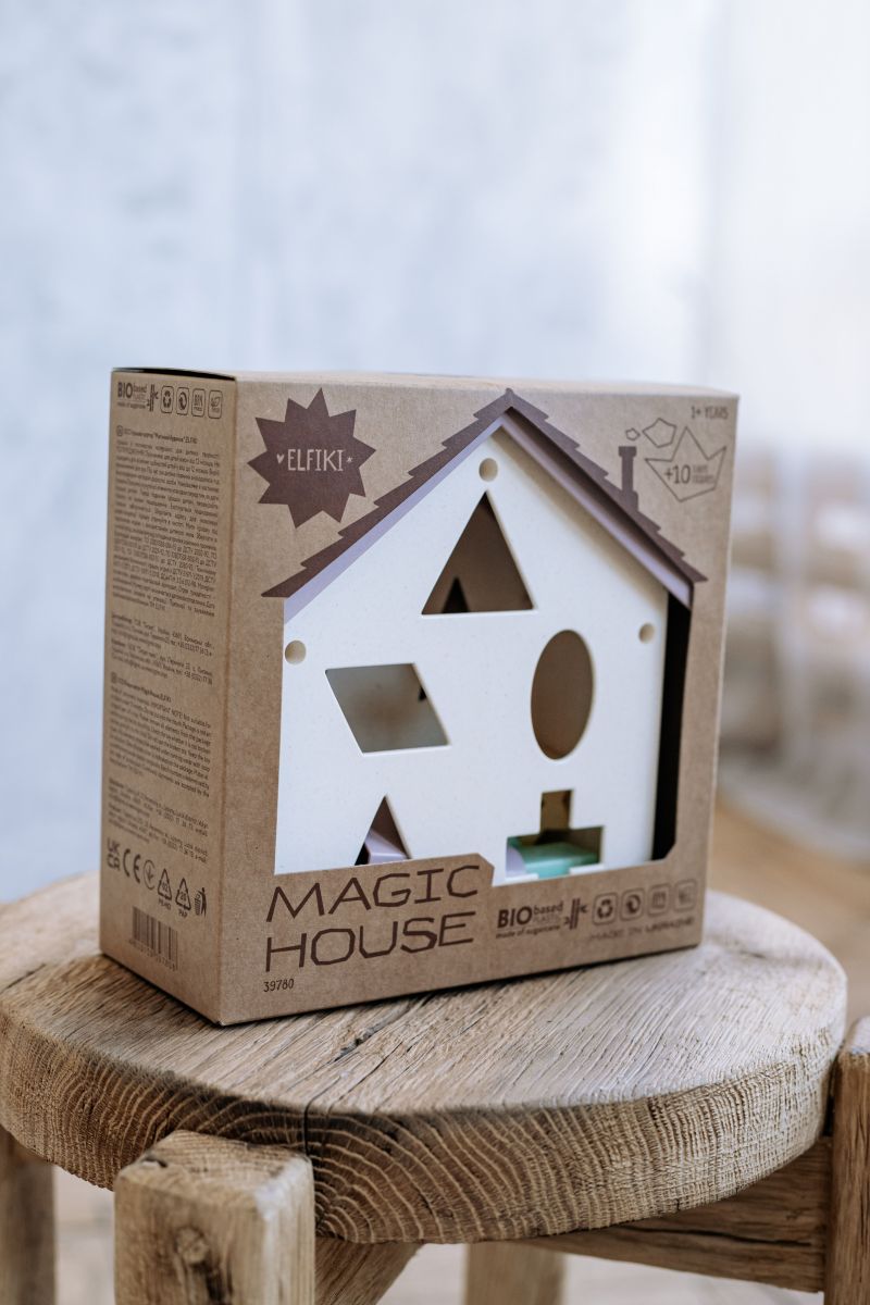 ECO Іграшка-сортер Магічний будинок, ELFIKI  фото 7