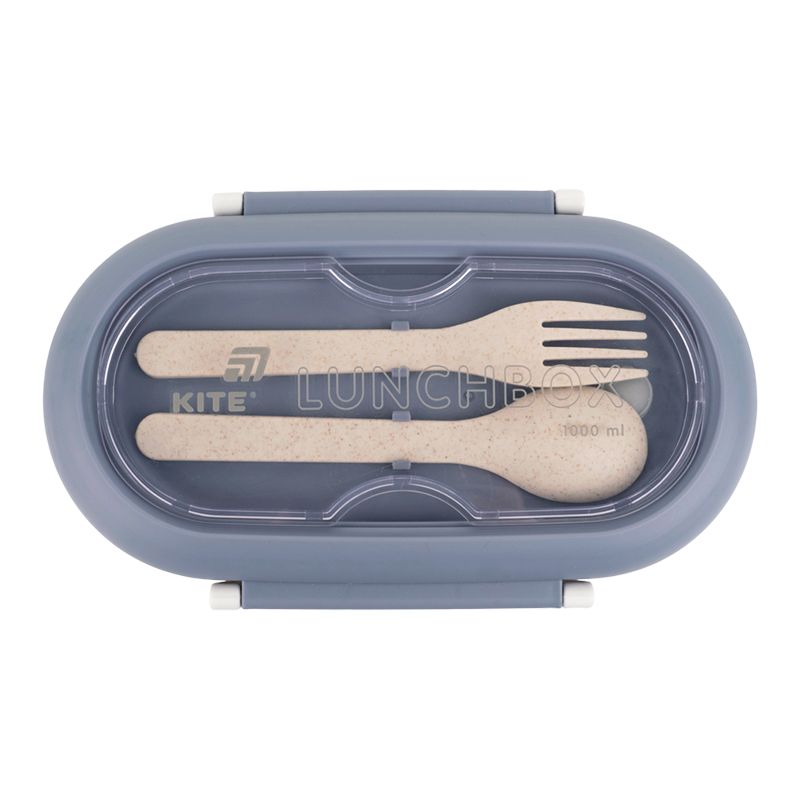 Ланчбокс з розділювачем 1000 мл, сірий  фото 7