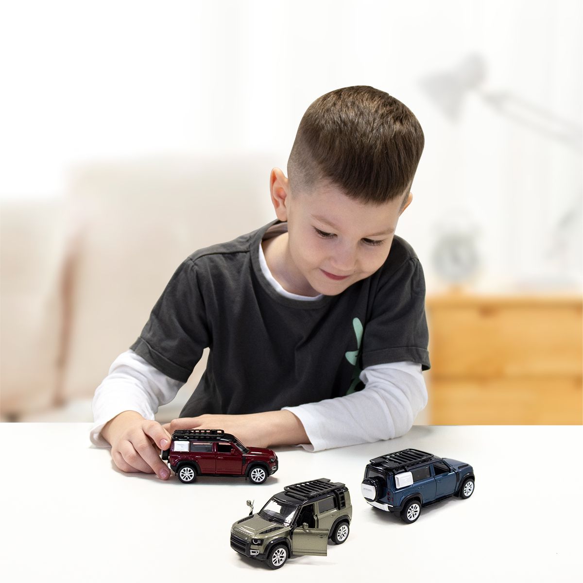 Автомодель - LAND ROVER DEFENDER 110 (синій)  фото 7