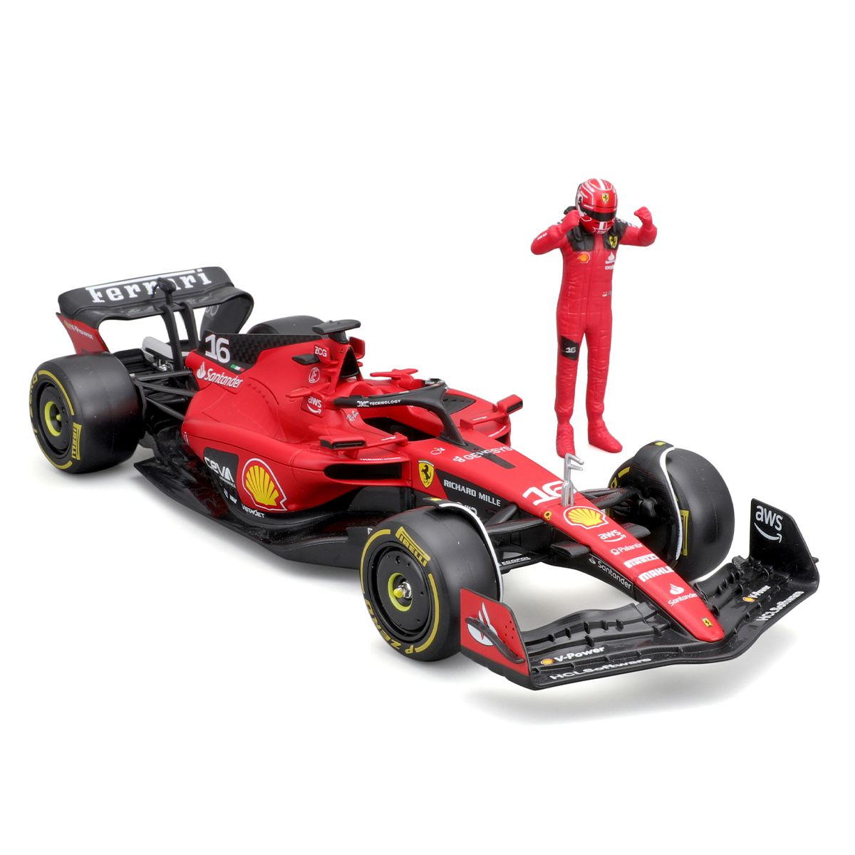 Автомодель с фигуркой - Ferrari SF-23 (1:24)  фото 7