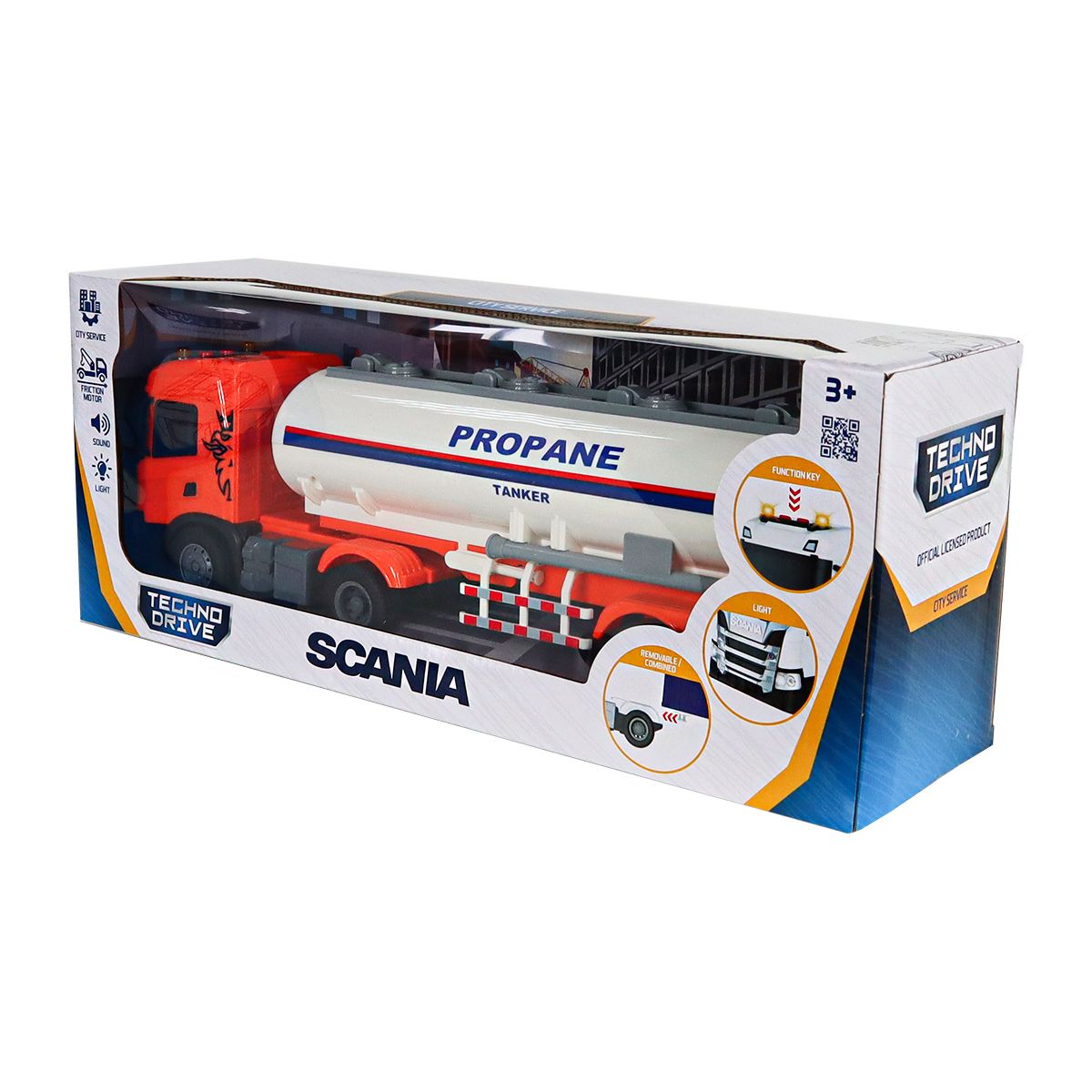 Автомодель серії Large Truck – Автоцистерна Scania (світло, звук)  фото 7