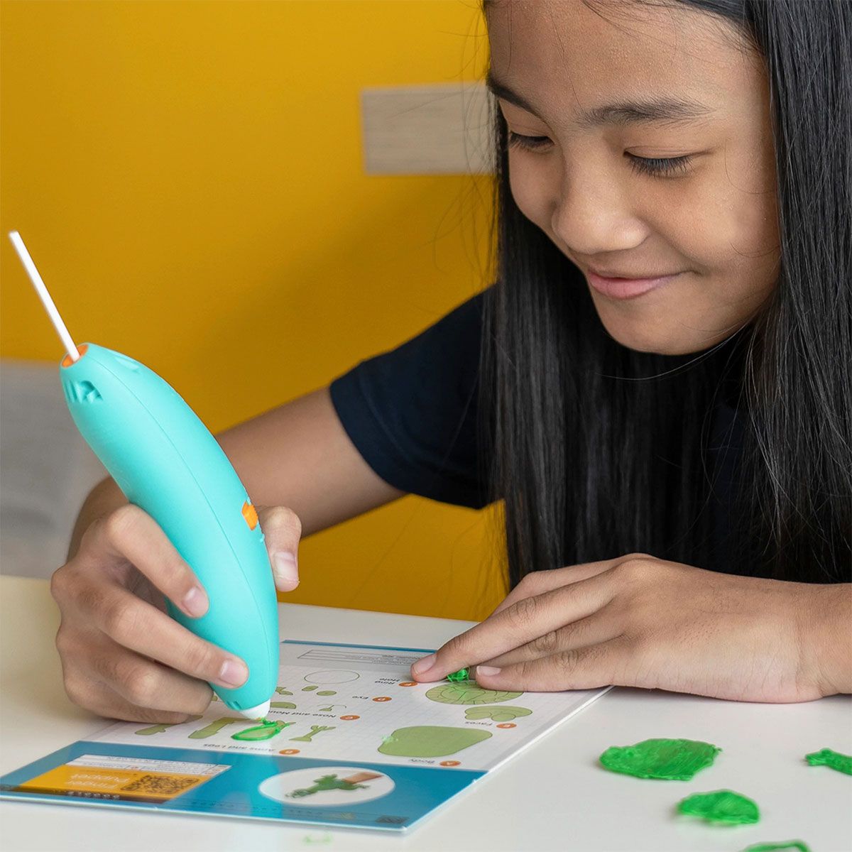 Набір стрижнів для 3D-ручки 3Doodler Start – Мікс (75 шт: зелений, жовтий, рожевий)  фото 7