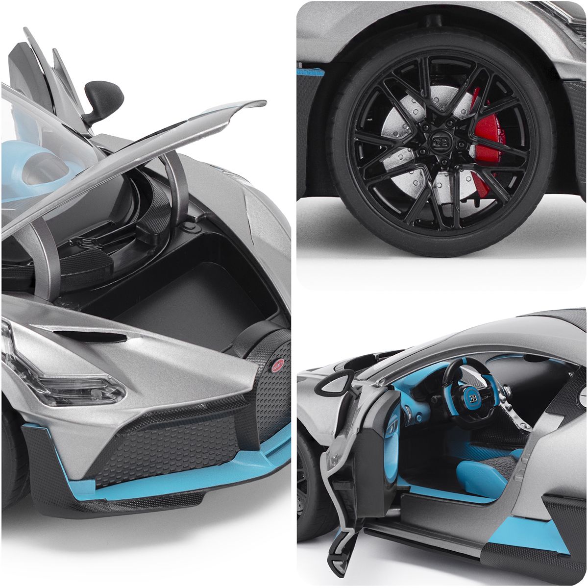 Автомодель - Bugatti Divo (сірий, 1:18)  фото 7