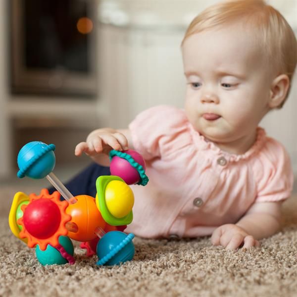 Прорезыватель Fat Brain Toys Wimzle Сенсорные шары  фото 7