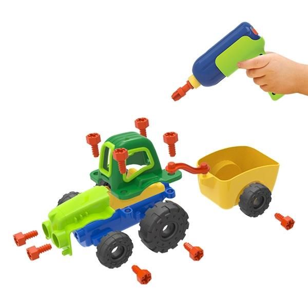Конструктор Edu-Toys Трактор с шуруповертом 29 деталей  фото 7