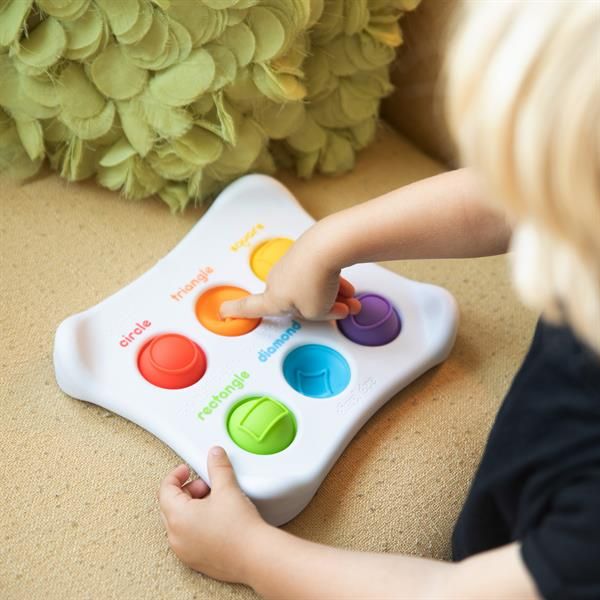 Сенсорна іграшка Fat Brain Toys Dimpl Duo Колір Форма Брайль, симпл димпл / simple dimple  фото 7