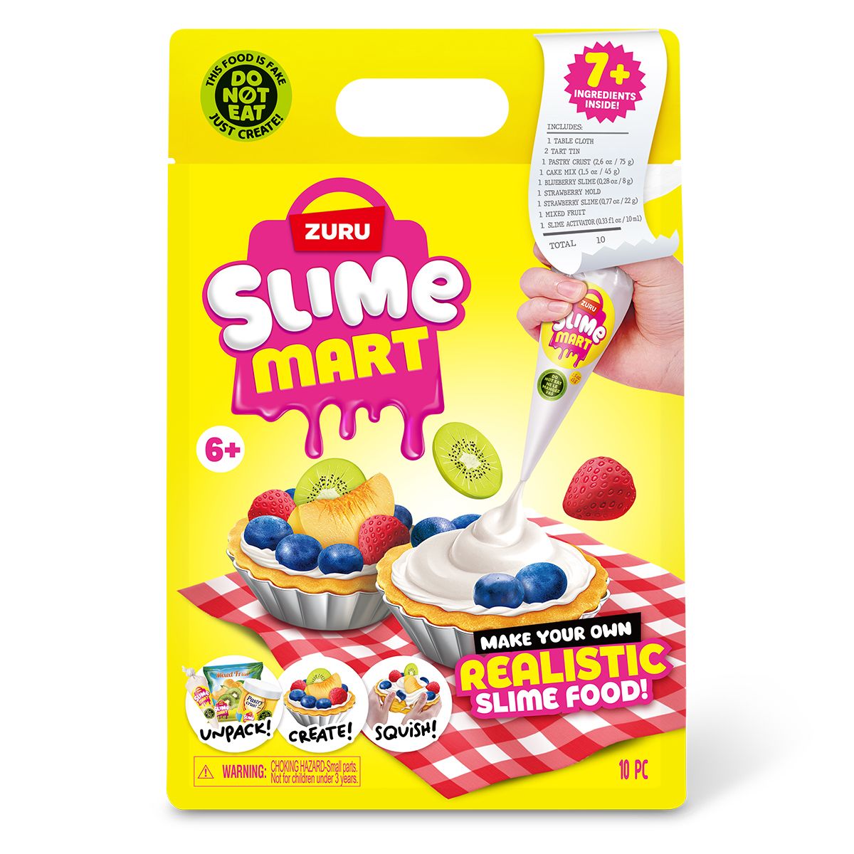 Игровой набор со слаймами SLIME MART серии "Shopping Bag" – ФРУКТОВЫЙ ТАРТ  фото 7