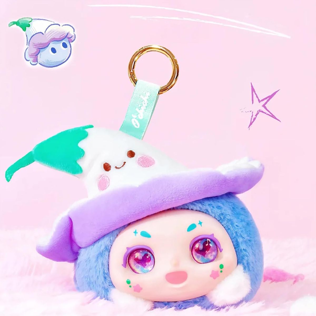 Коллекционная мягкая игрушка с кольцом POP TOP Kimmon - Милашки в шляпках  фото 7