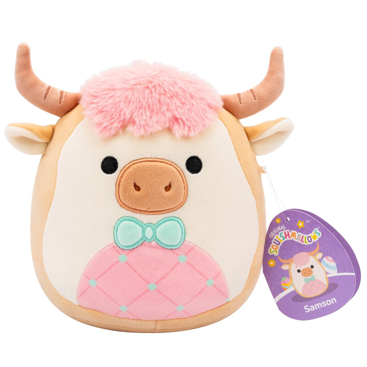 Мягкая игрушка Squishmallows - Коровка Самсон (19 cm)  фото 7