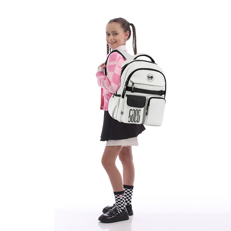Рюкзак GoPack Education 183 светло-серый (39,5x28x15 см)  фото 7