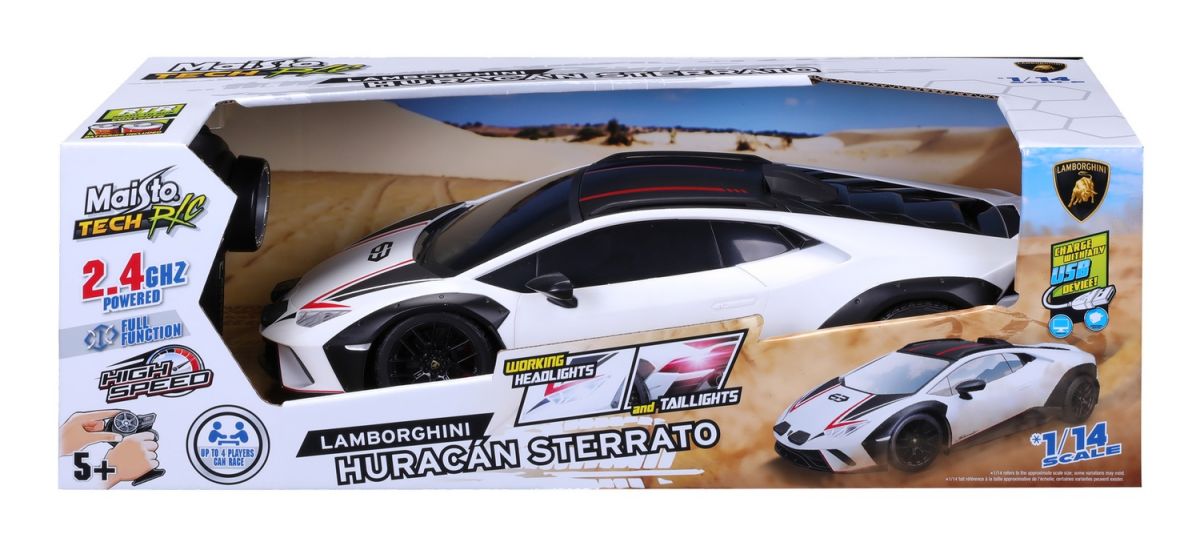 Машинка іграшкова на радіокеруванні Lamborghini Huracán Sterrato білий  фото 7
