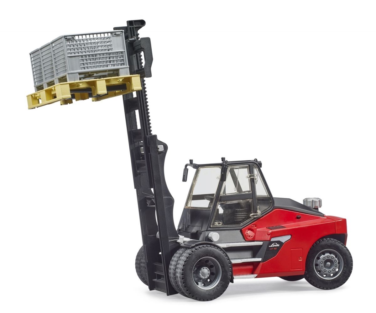 Набор игрушечных.  Погрузчик Linde HT160 с аксессуарами  фото 7