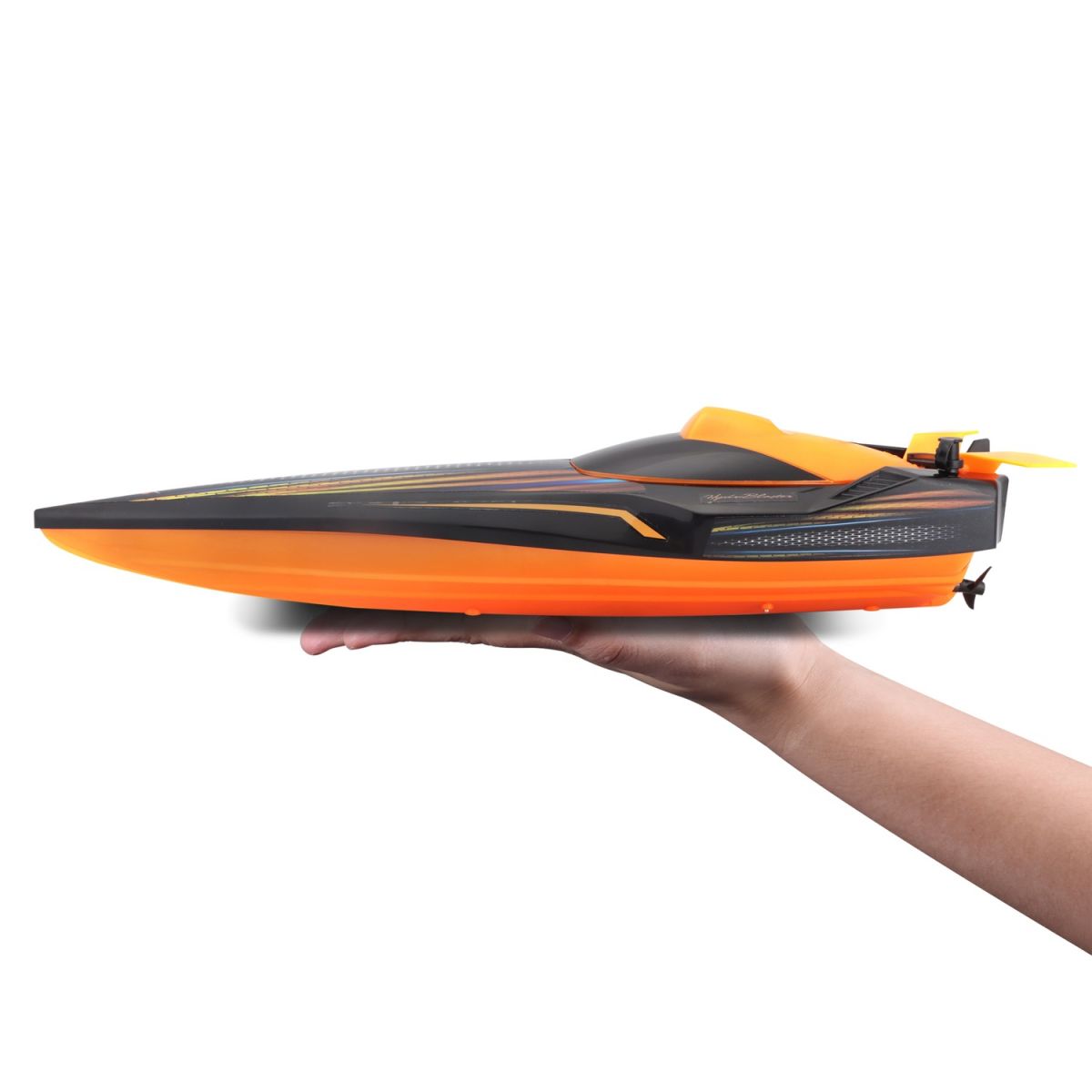 Катер на р/у Hydro Blaster Speed Boat - помаранчево-чорний  фото 7