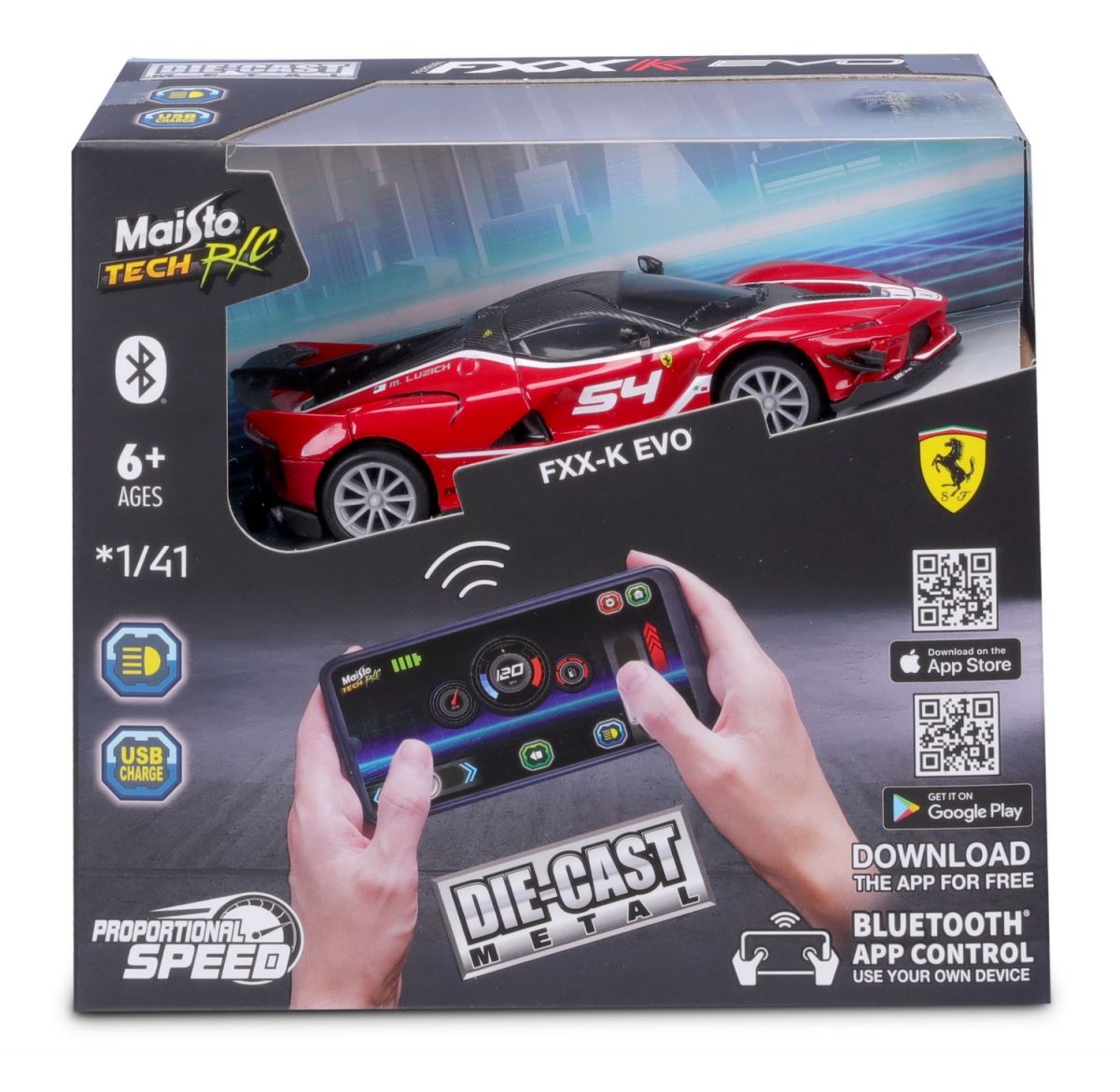 Машинка іграшкова на дистанційному керуванні Ferrari FXX-K EVO, масштаб 1:41  фото 7