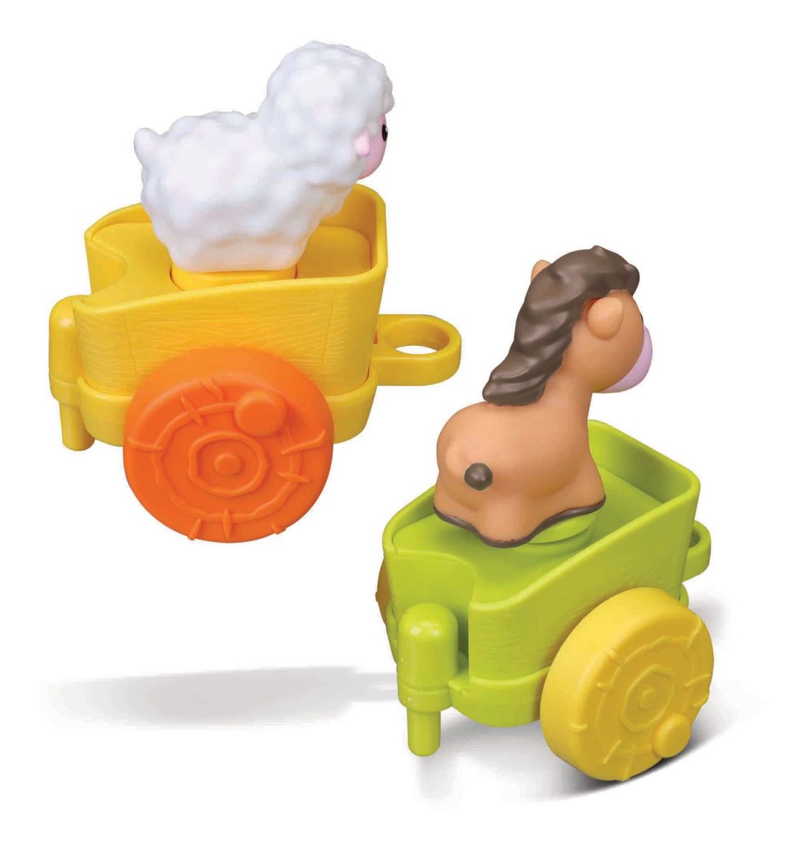 Набір ігровий Farm Tractor, в компл. 3 причепи та 3 фігурки тварин  фото 7