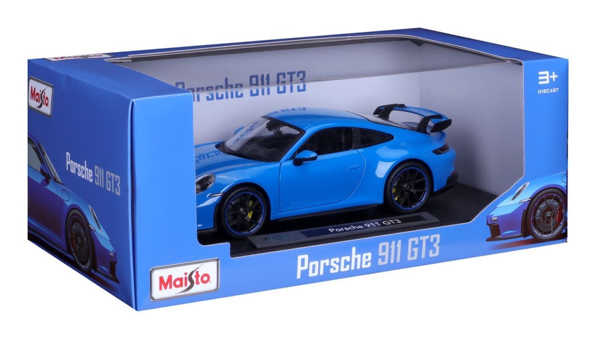 Автомодель в масштабе 1:18 - 2022 Porsche 911 GT3 синий  фото 7