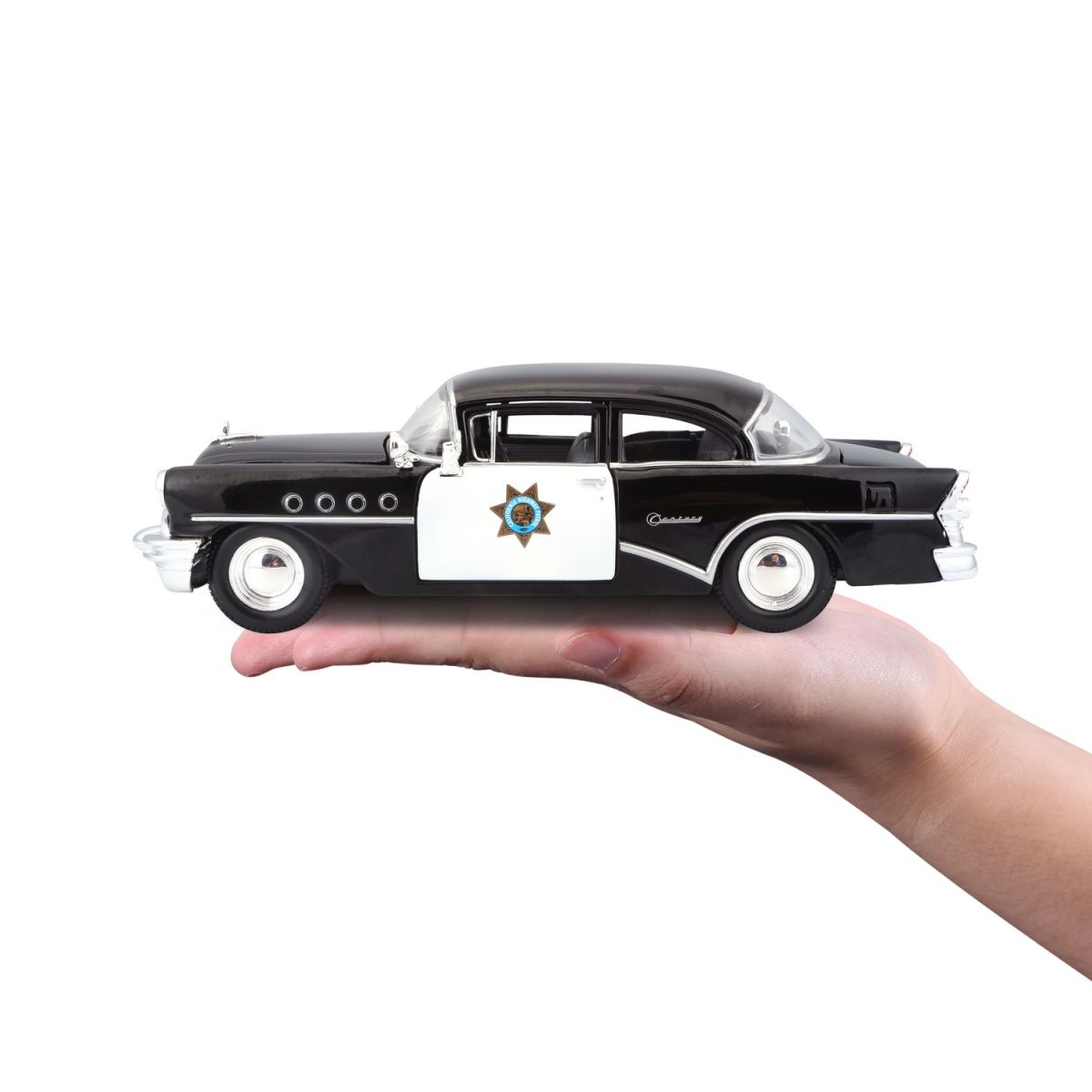 Автомодель в масштабе 1:26 - 1955 Buick Century черный  фото 7